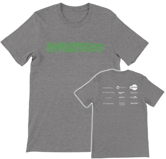 2018 Meetup T-Shirt - Unisex Extra Soft, Front+Back (BC2299FB-1804-1998)