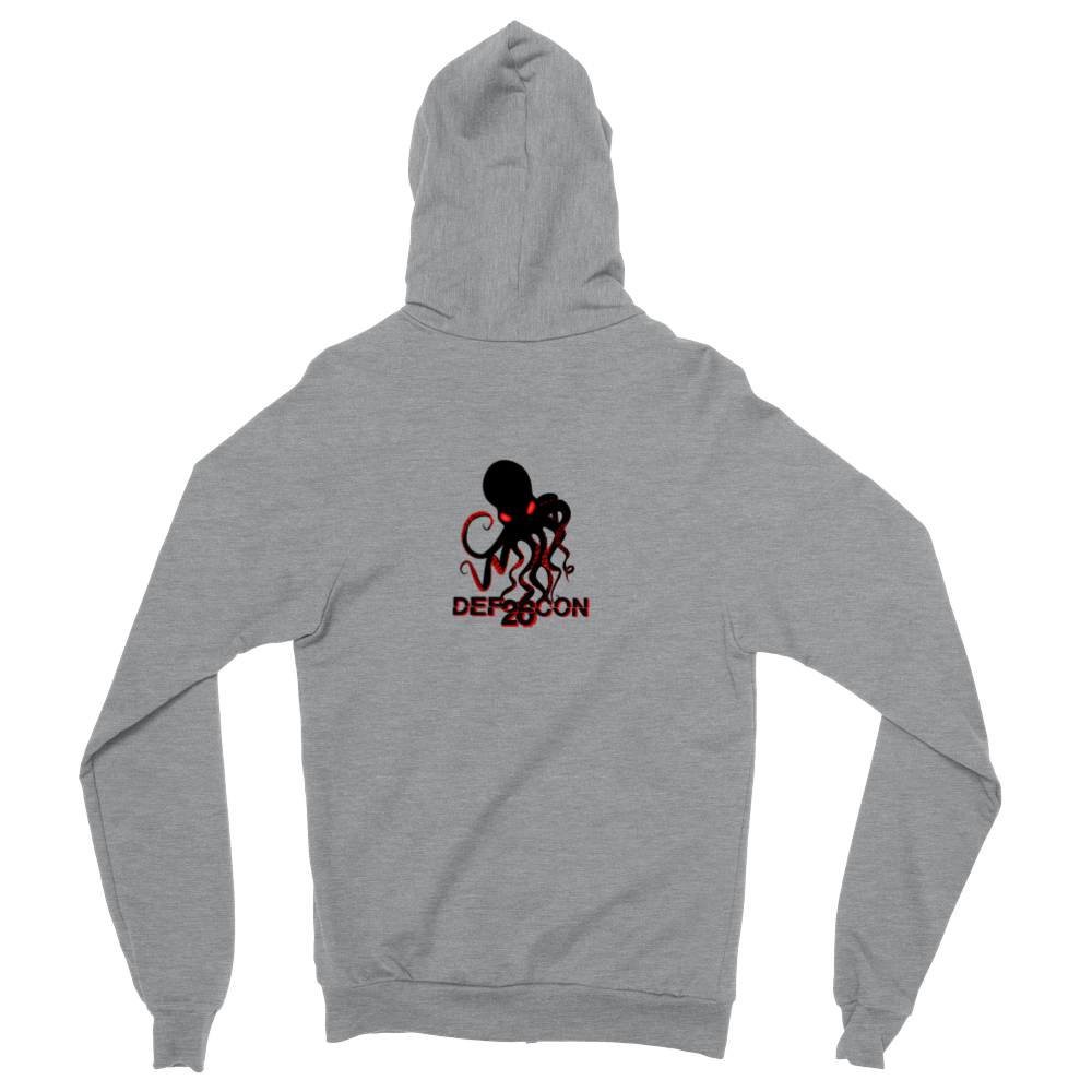 2018 Unisex Terry Zip Hoodie - DEFCON26 (DL3198F-2641-3014)