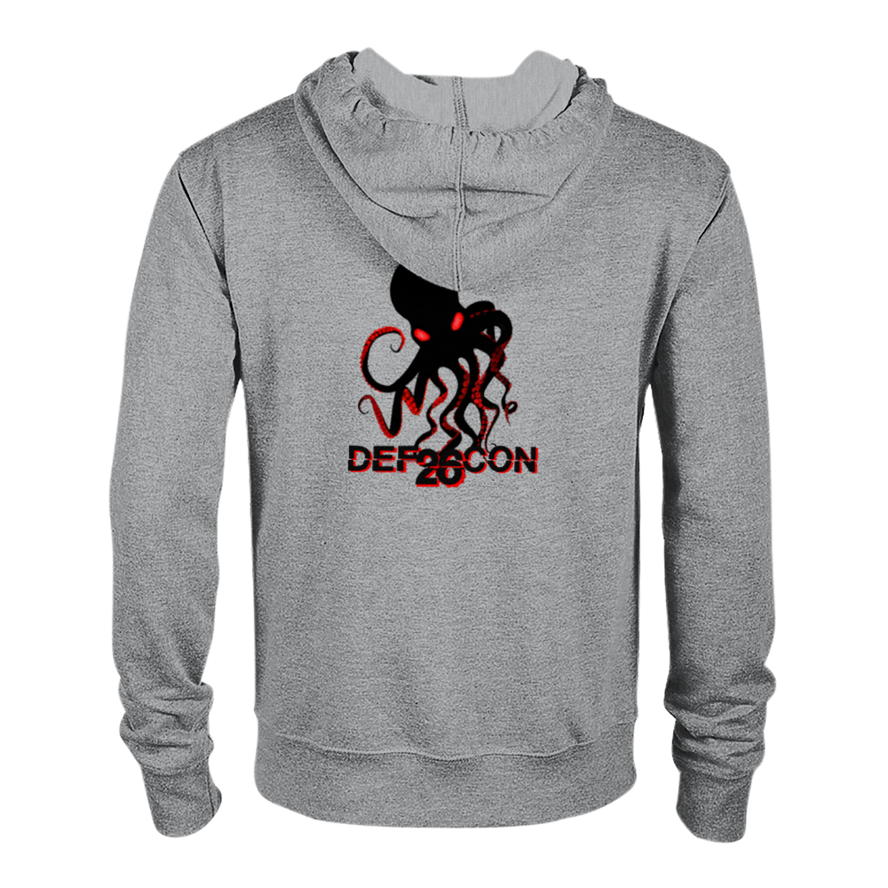 2018 Unisex Terry Zip Hoodie - DEFCON26 (DL3198F-2641-3014)