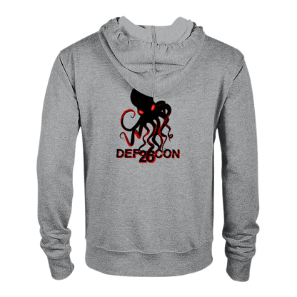 2018 Unisex Terry Zip Hoodie - DEFCON26 (DL3198F-2641-3014)