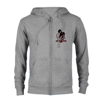 2018 DEFCON26 Small Logo Hoodie - Unisex Zip (DL2899F-2384-2757)