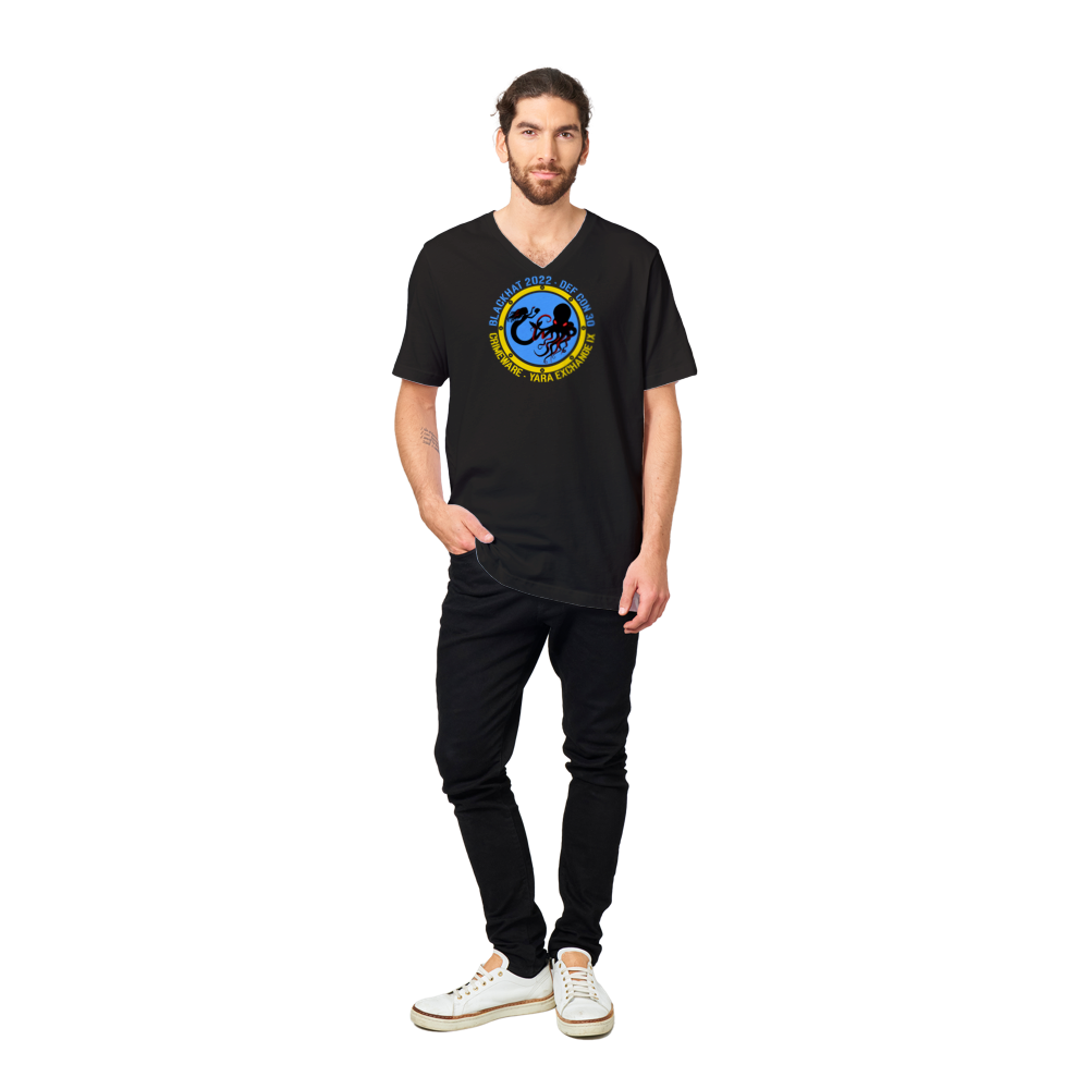 2022 Ukraine V-Neck T-shirt - Women''s Extra Soft (BC2022F-1214-1408)
