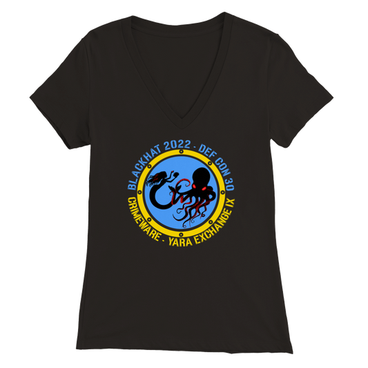 2022 Ukraine V-Neck T-shirt - Women''s Extra Soft (BC2022F-1214-1408)