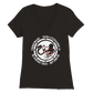 2022 Meetup White Logo V-Neck T-Shirt - Women's Extra Soft (BC2022F-1214-1408)