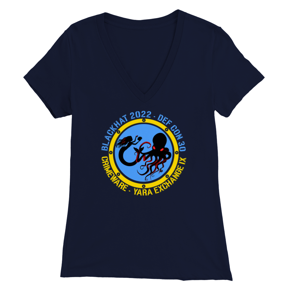 2022 Ukraine V-Neck T-shirt - Women''s Extra Soft (BC2022F-1214-1408)