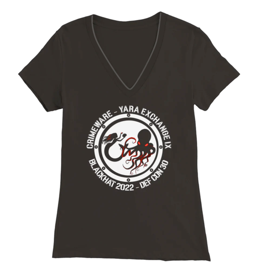2022 Meetup White Logo V-Neck T-Shirt - Women's Extra Soft (BC2022F-1214-1408)
